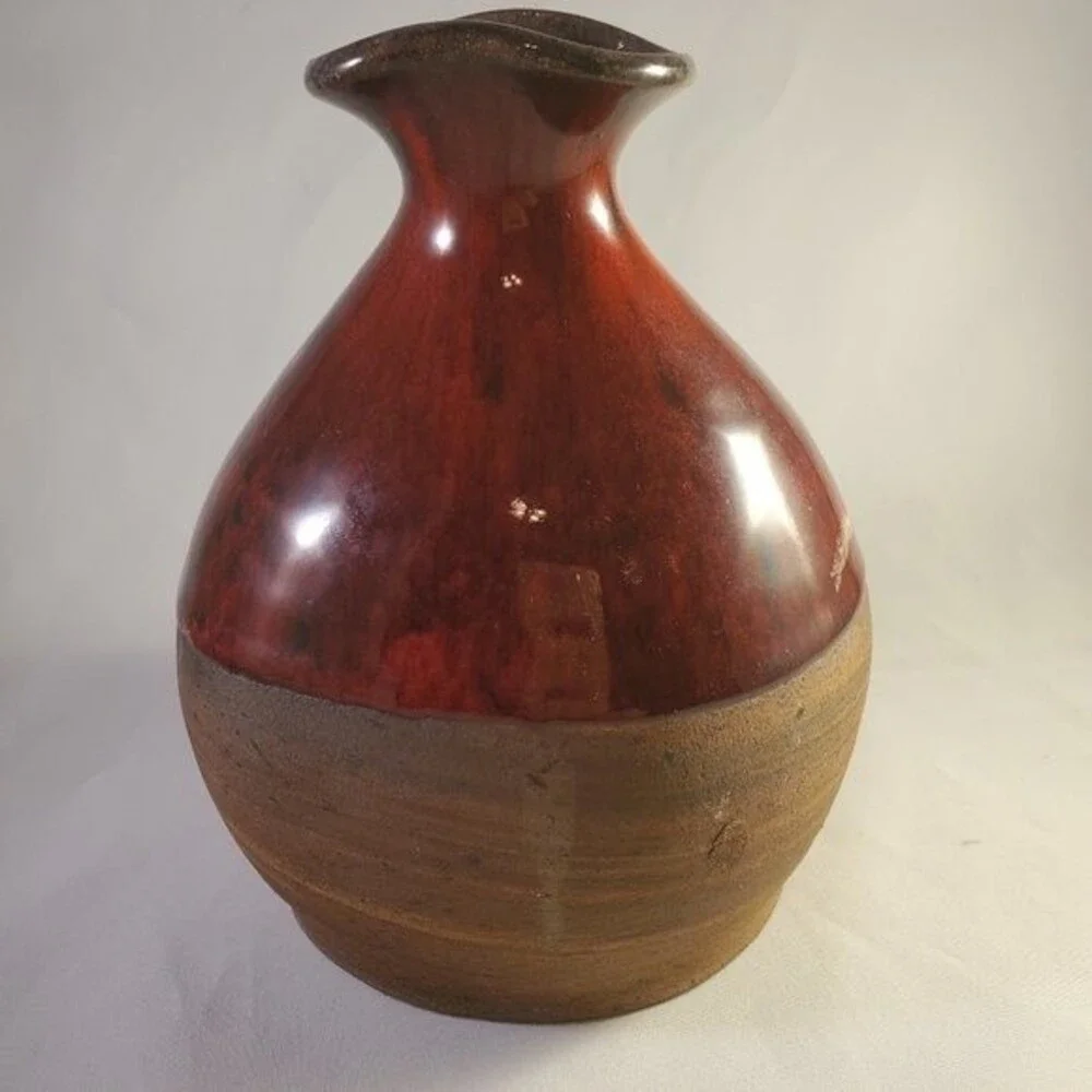 VTG Danish Modern Vase  ERNST KERAMIK of Faxe Denmark / Art Pottery